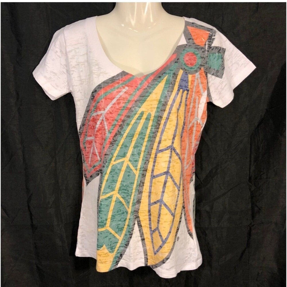 NHL Chicago Blackhawks Blue 84 Women’s Shirt, Size XL